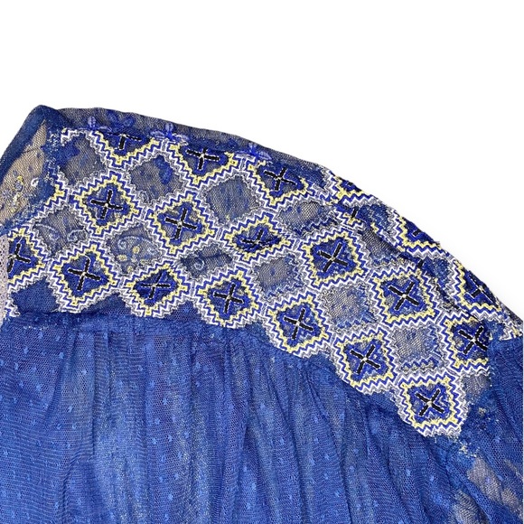 Free People Joyride Sheer Embroidered Top - Picture 6 of 9